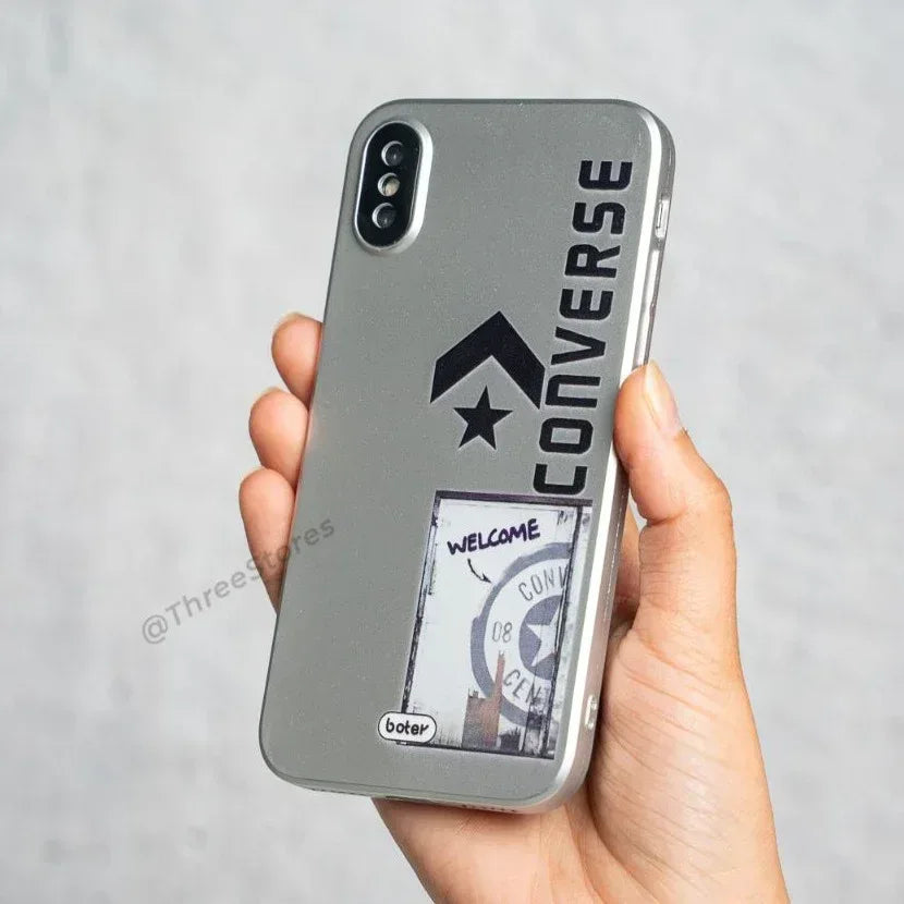 Boter Silver Camera Protection Case iPhone X - Three