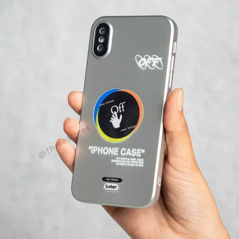 Boter Silver Camera Protection Case iPhone X - Three