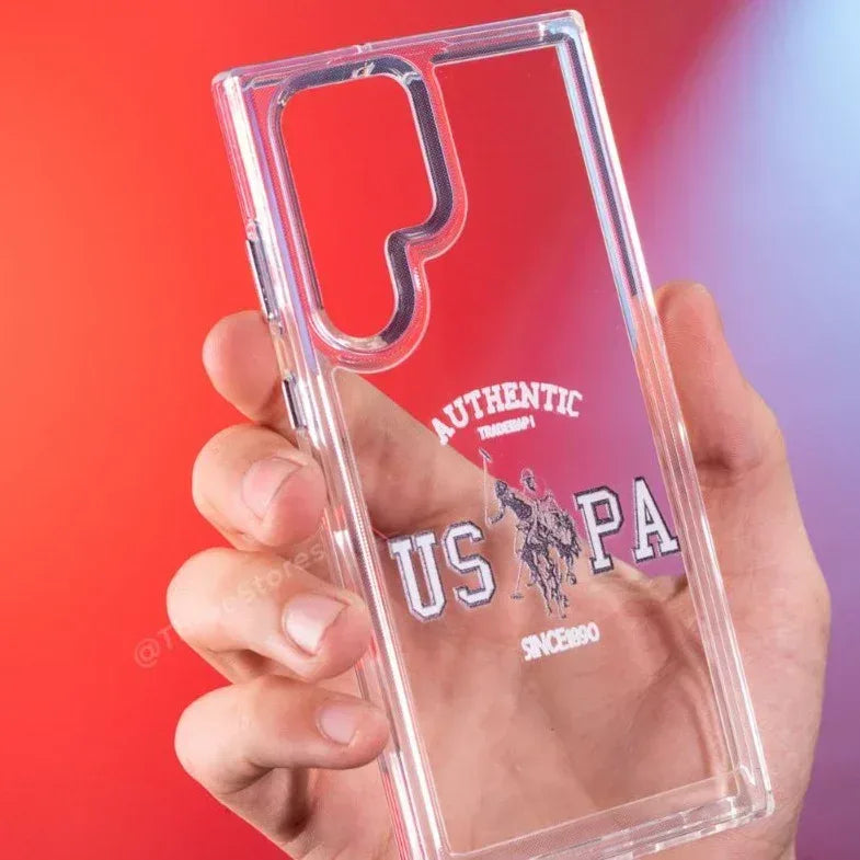 U.S Polo Assn Transparent Case Samsung S22 Ultra - Three