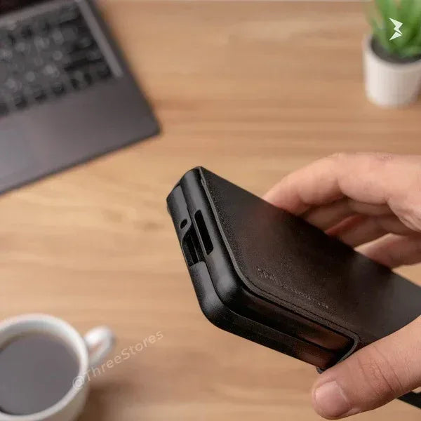 HDD Flip Leather Case With Spen Samsung Z Fold 4 - Three
