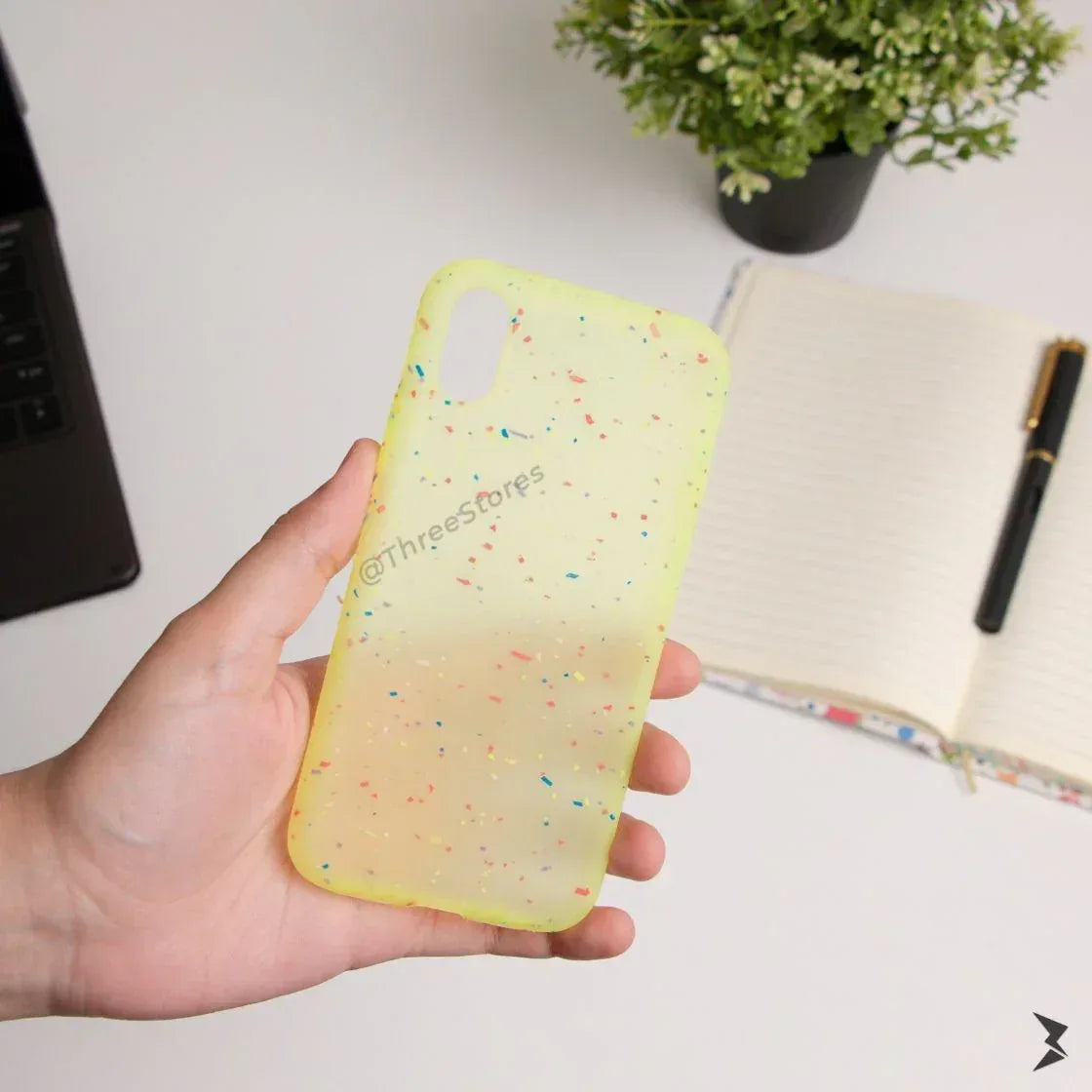 Sprinkle Transparent Case iPhone X - Three