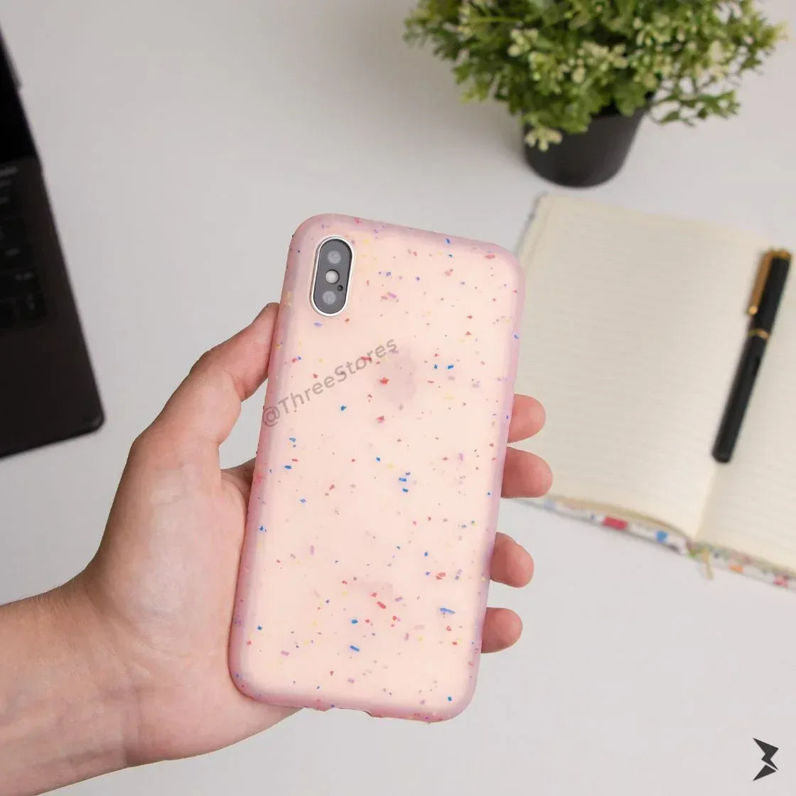 Sprinkle Transparent Case iPhone X - Three