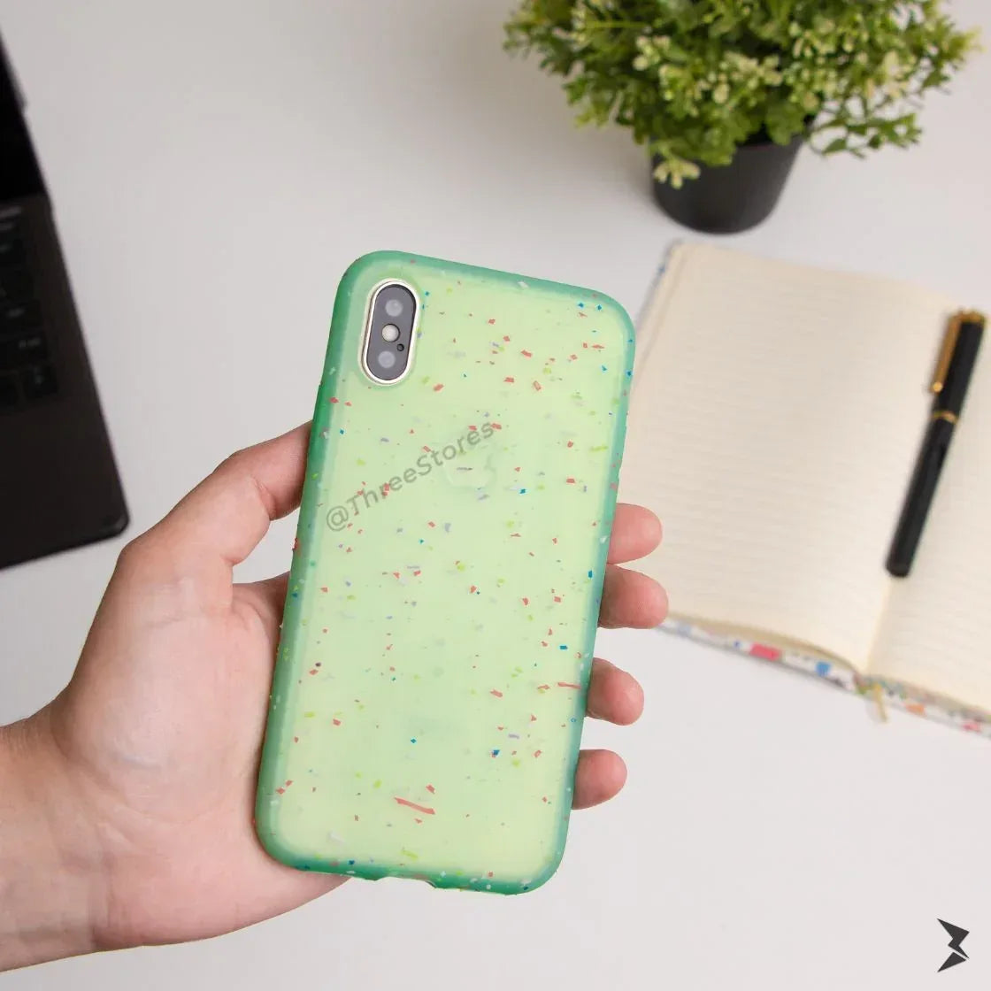 Sprinkle Transparent Case iPhone X - Three