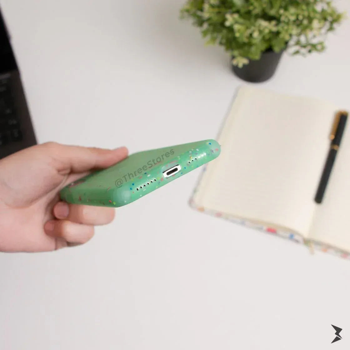 Sprinkle Transparent Case iPhone X - Three