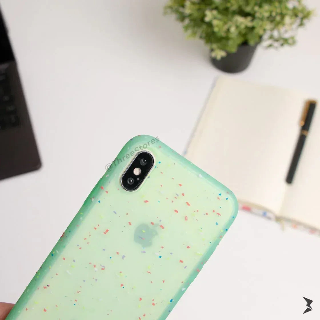 Sprinkle Transparent Case iPhone X - Three