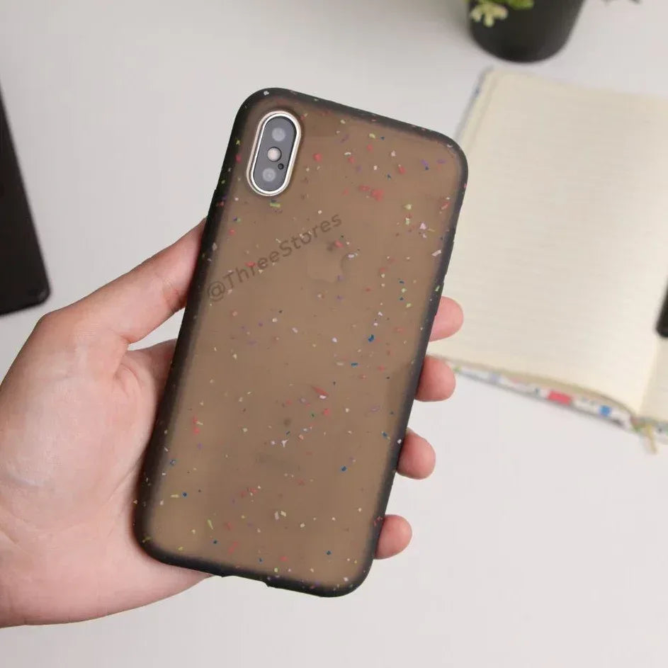 Sprinkle Transparent Case iPhone X - Three