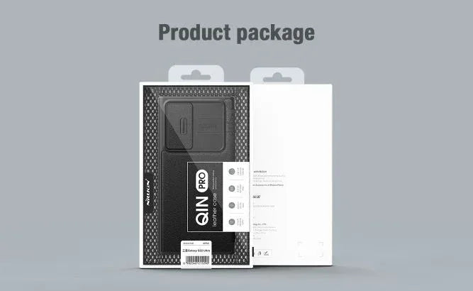 Nillkin Qin Pro Fabric Samsung Case S22 Ultra - Three