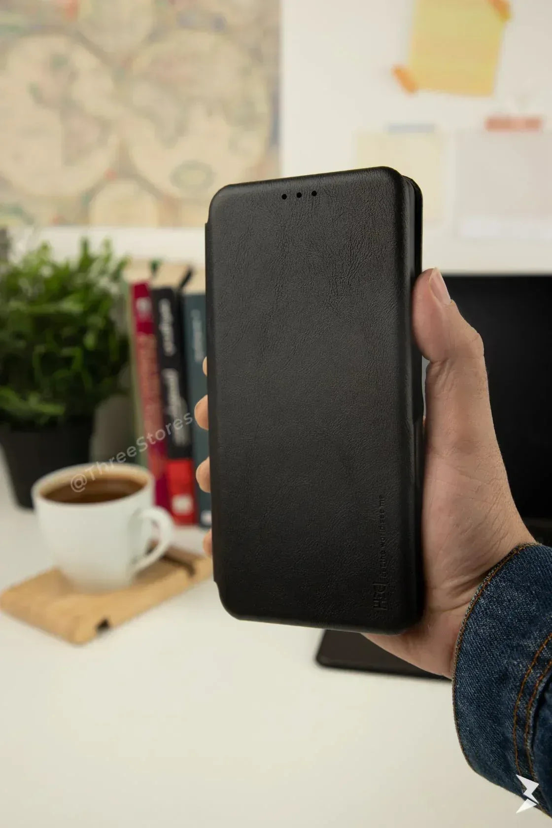 HDD Flip Wallet Leather Case Honor 50 - Three