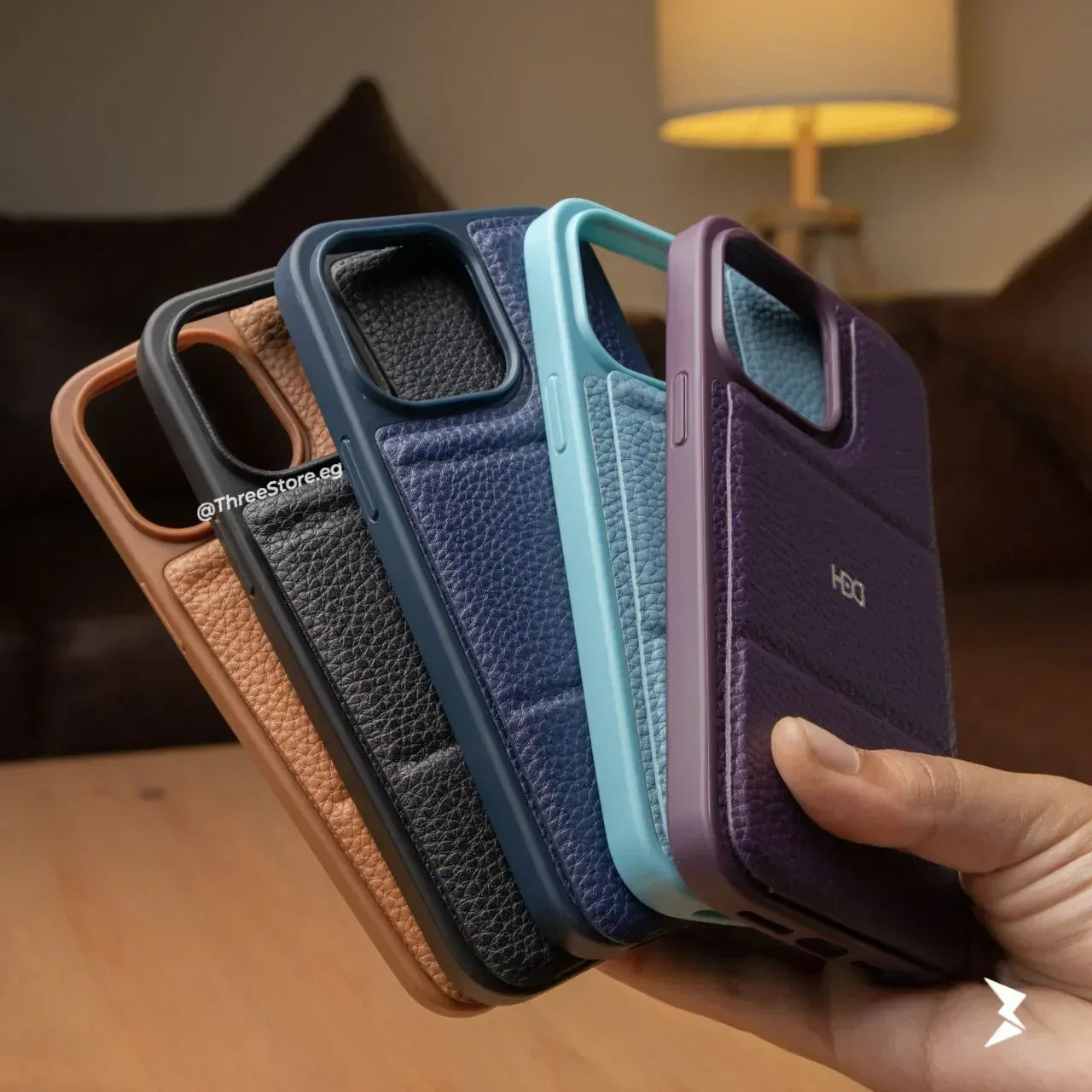 HDD Leather Fashion Stand Case iPhone 14 Pro - Three