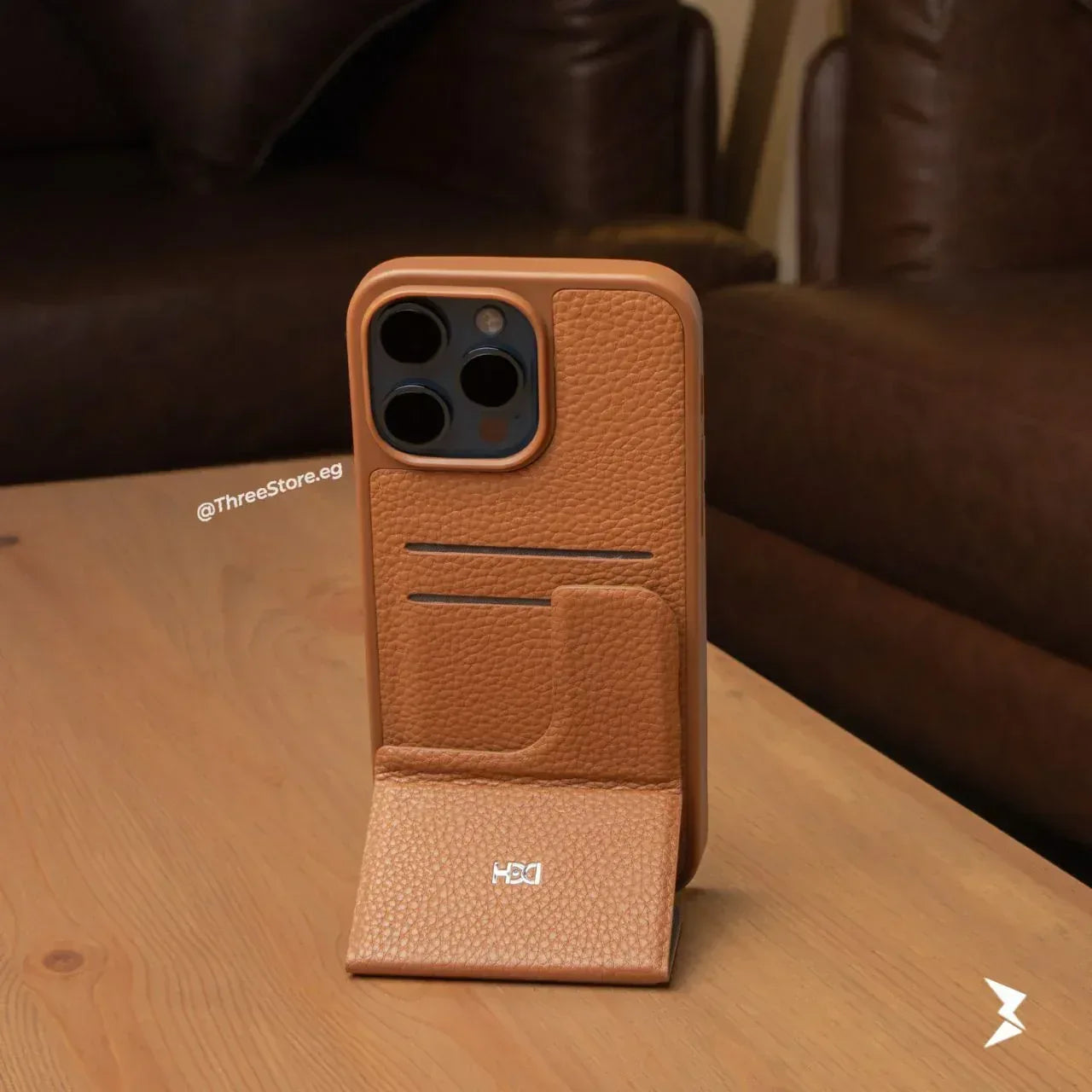 HDD Leather Fashion Stand Case iPhone 12 / 12 Pro - Three