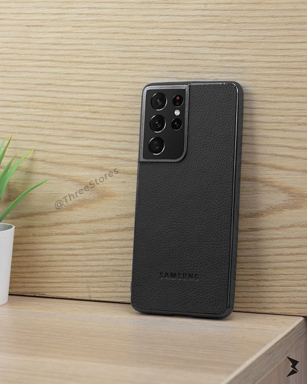 Glossy Leather Case Samsung S21 Ultra