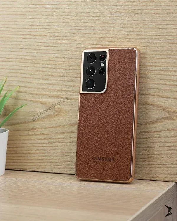 Glossy Leather Case Samsung S21 Ultra - Three
