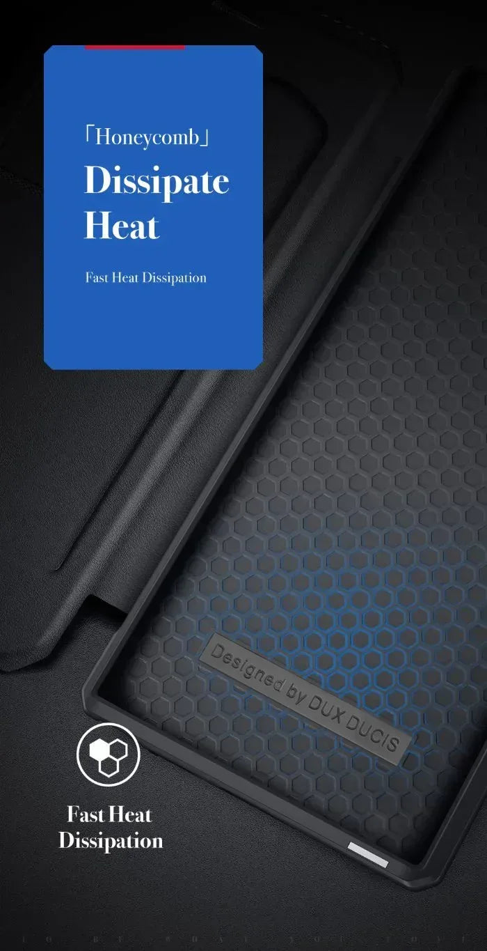 Dux Ducis Leather Skin X 360 Protection Case Samsung S22 Ultra - Three