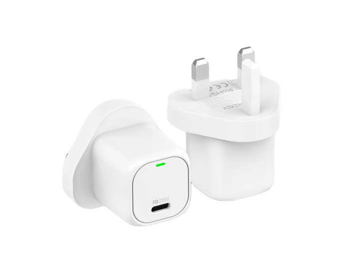 شاحن Recci GaN بقوة 25 واط ومنفذ USB Type-C وتقنية GaN