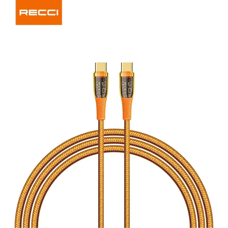 Recci Type-c To Type-c 100W Fast Charging Cable RTC-P19CC - Three