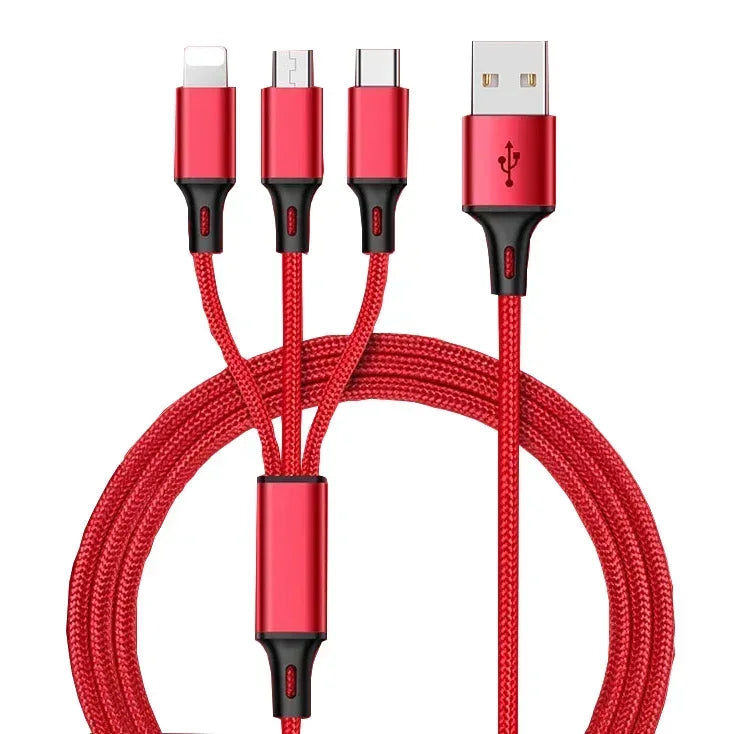 Recci 3 in 1 USB Cable Fast Wind RCS-D120 - Three
