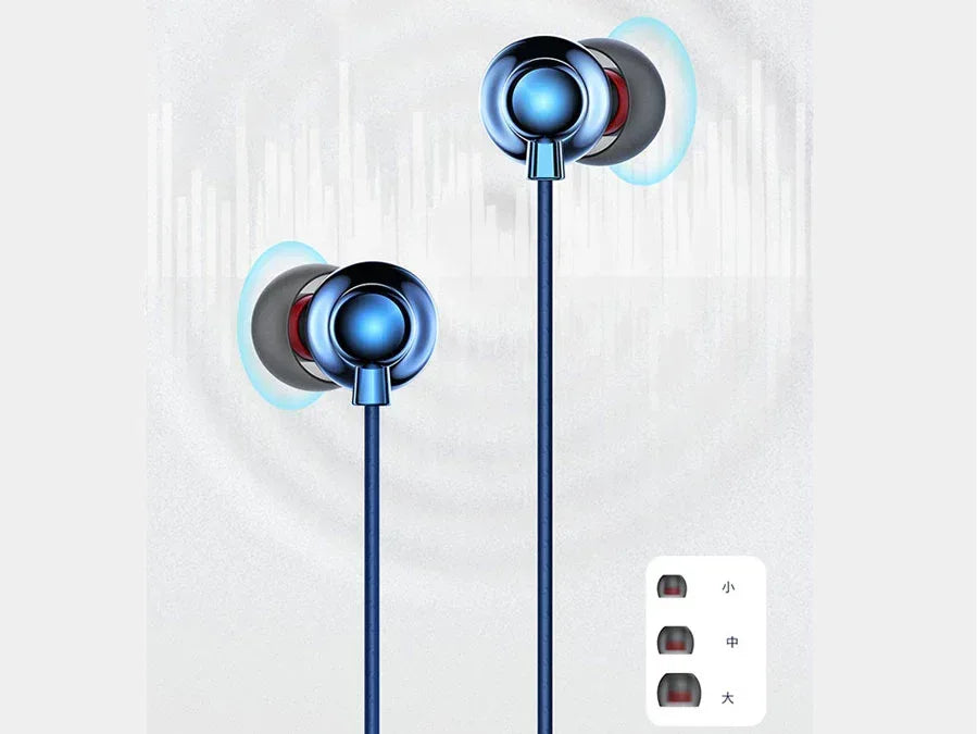 Recci Sound Metal Wired Earphone REP-L36 - Three
