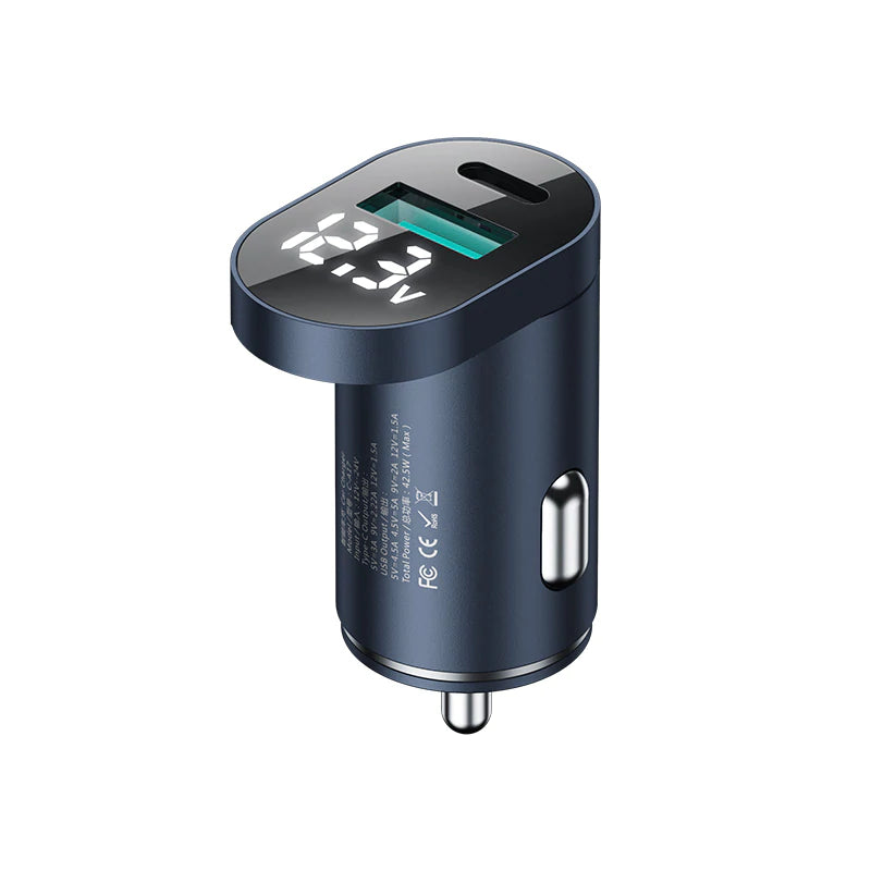 Joyroom Dual Port Fast Car Charger with LED Display C-A17