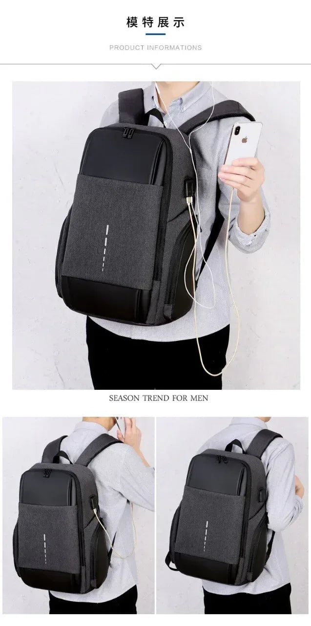 MEINAILI SMART Dark Gray BackBag 027 - Three