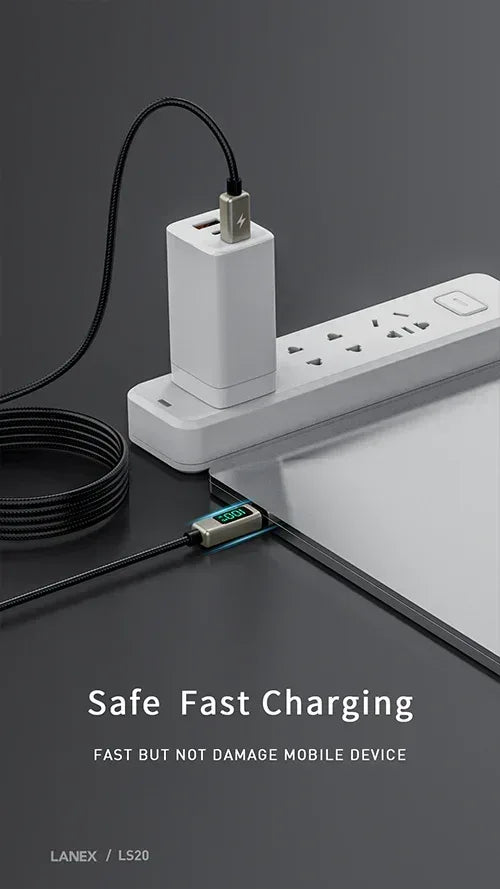 LANEX USB To Lightning Data Cable 1M LS20L - Three