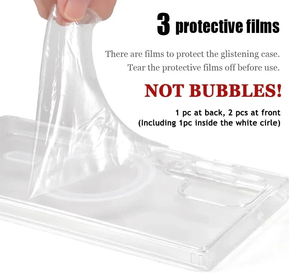 MagSafe Transparent Silicone Case Samsung S22 Ultra - Three