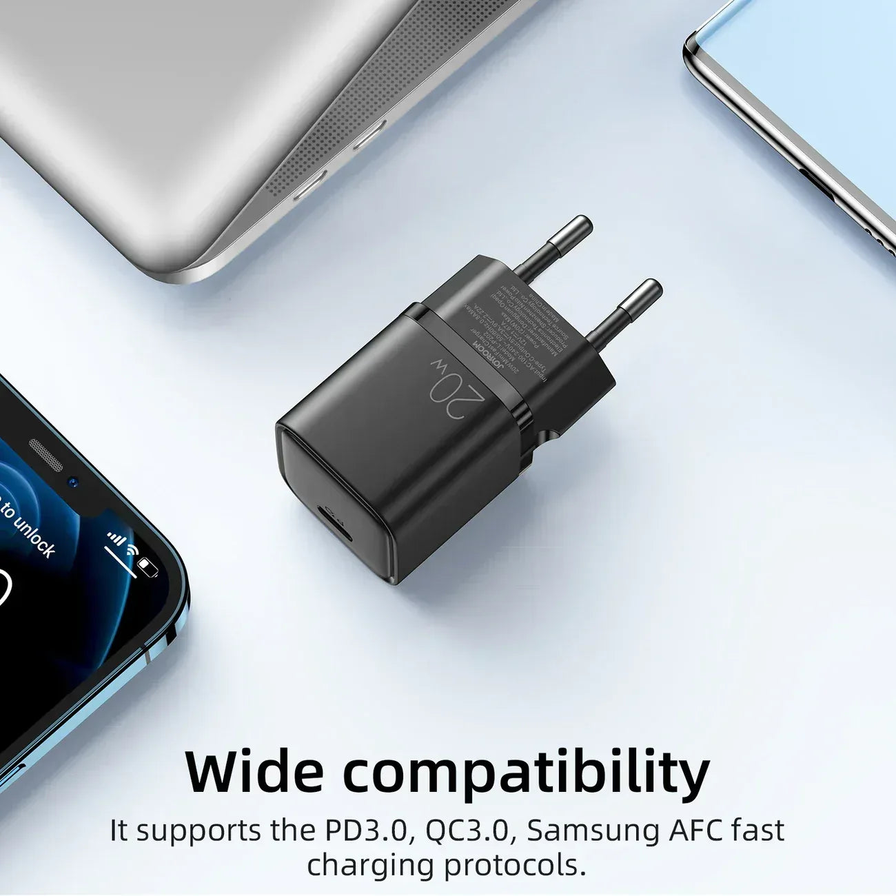 Joyroom Mini fast charger 20W L-P202 - Three