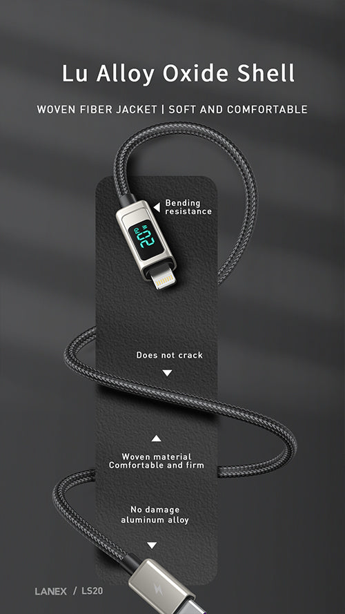 LANEX USB To Lightning Data Cable 1M LS20L