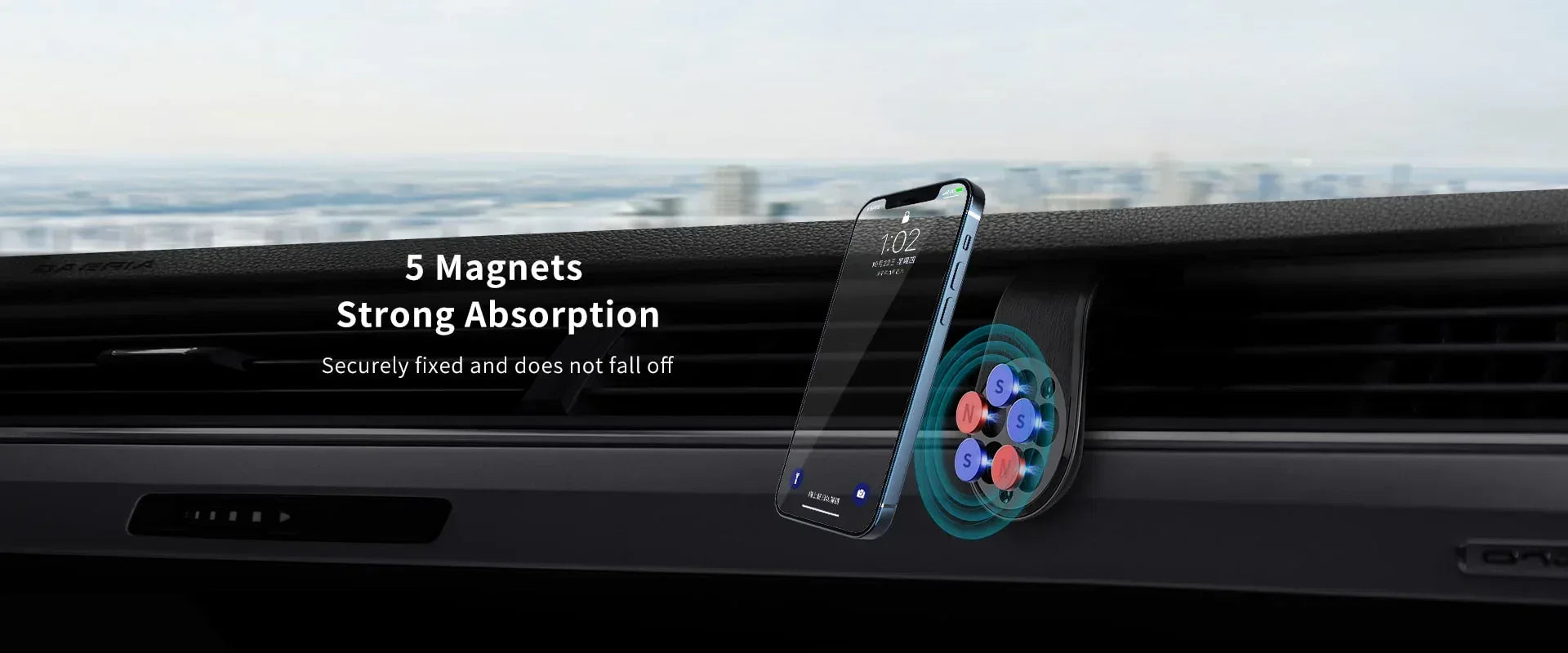 Lanex Car Holder Air Vent Magentic Z01 - Three