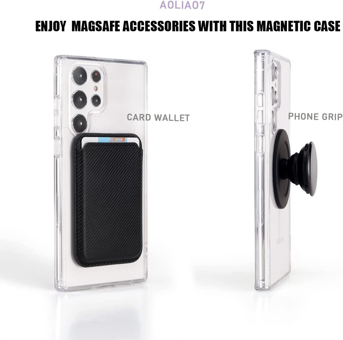 MagSafe Transparent Silicone Case Samsung S22 Ultra