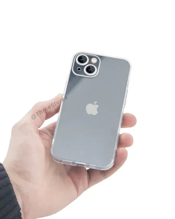 QY Glossy Transparent Camera Protective Case iPhone 13 - Three