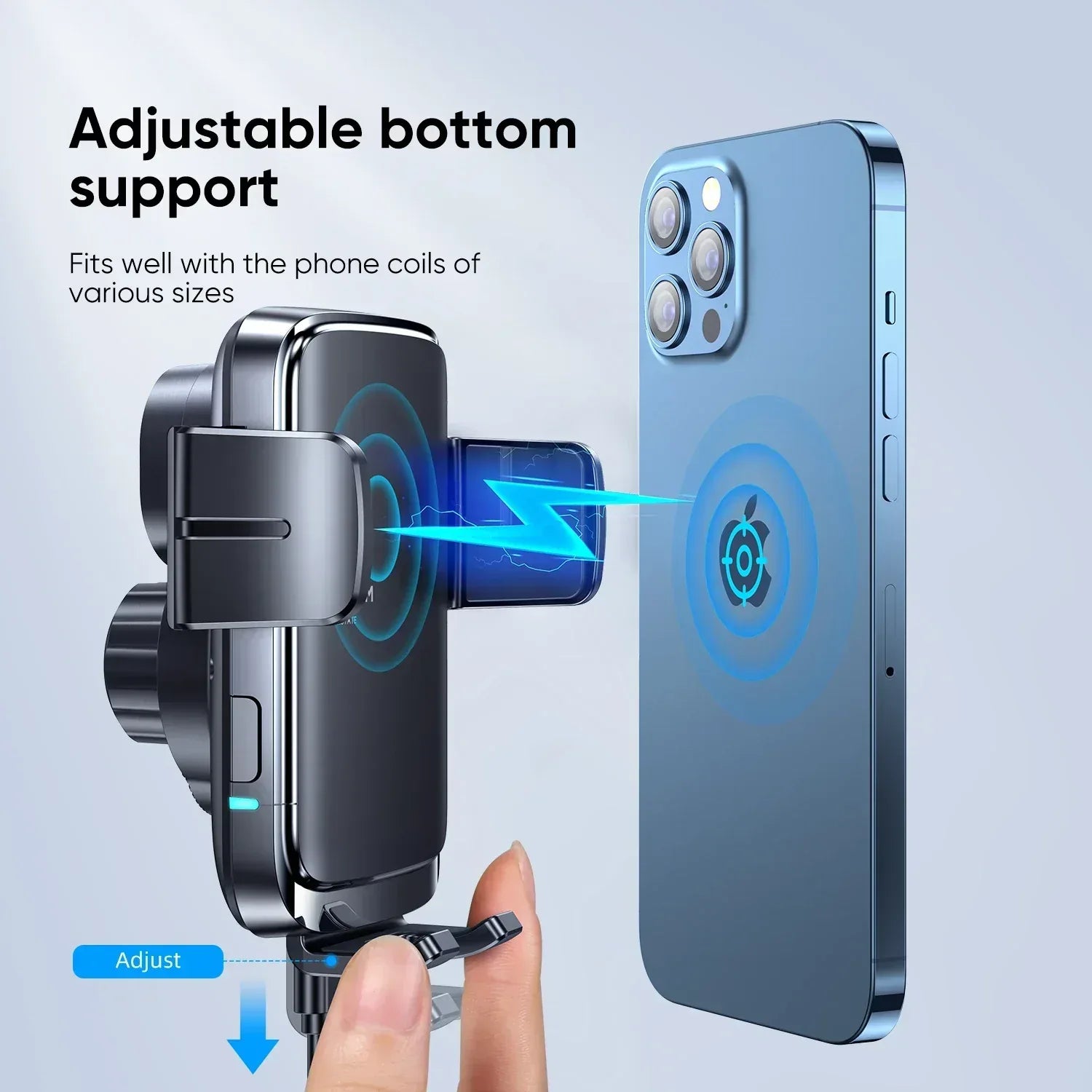 JoyRoom Electric Rotary Wireless Car Charger Holder - Three