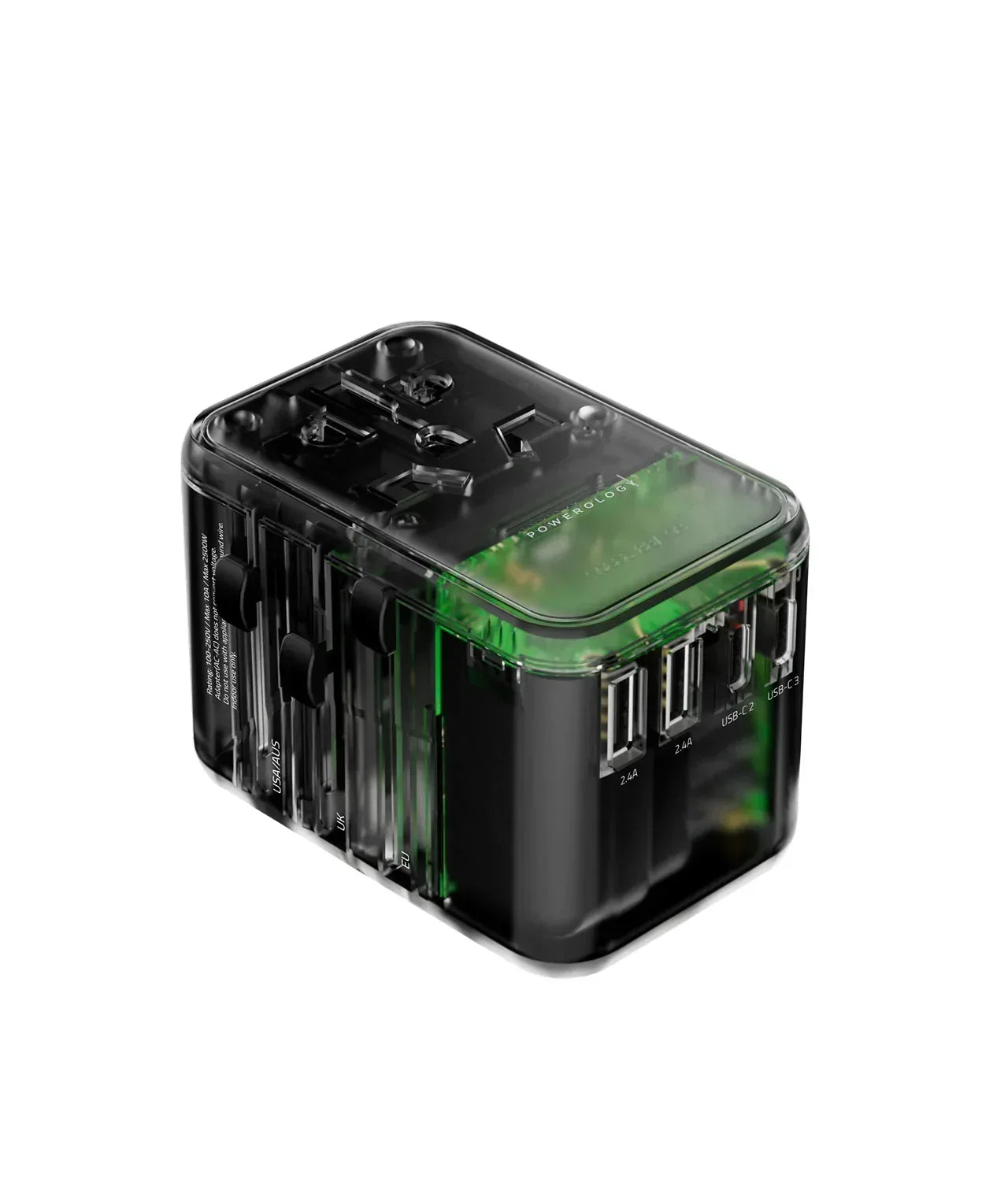 Powerology Adapter Multi-Port 65w Universal - Three