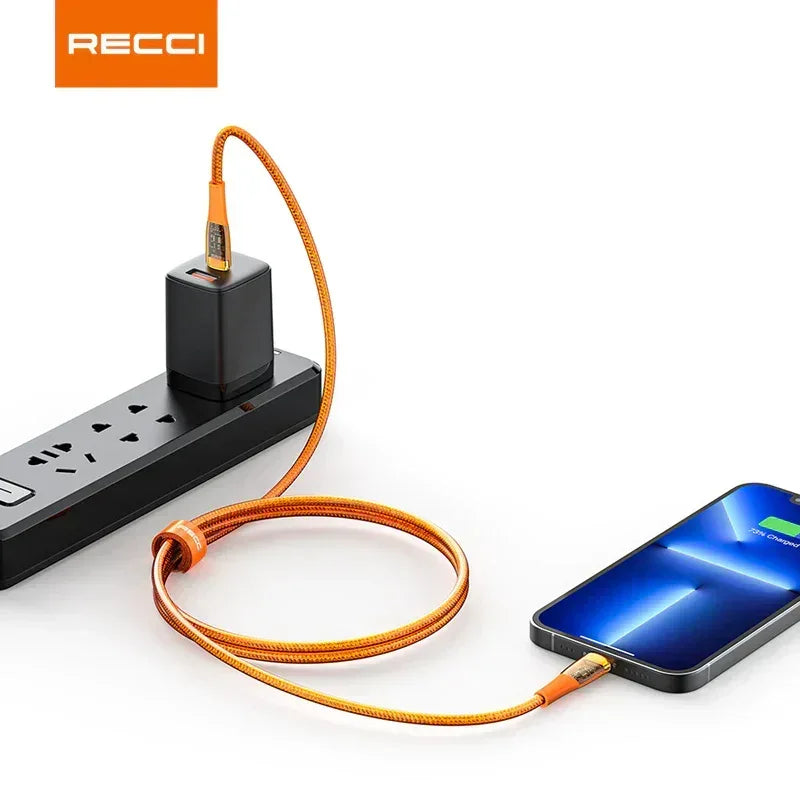 Recci Type-c To Type-c 100W Fast Charging Cable RTC-P19CC - Three