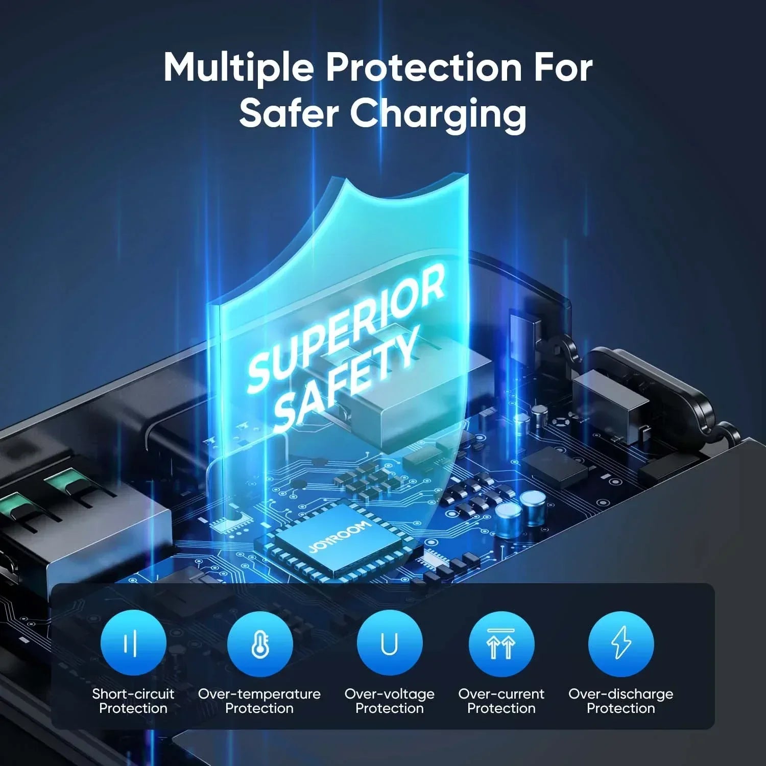 JoyRoom Powerbank 30000mah 22.5W Fast Charging JR-QP193 - Three