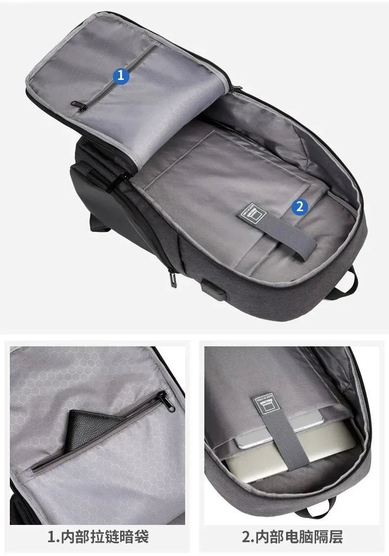 MEINAILI SMART Dark Gray BackBag 027 - Three