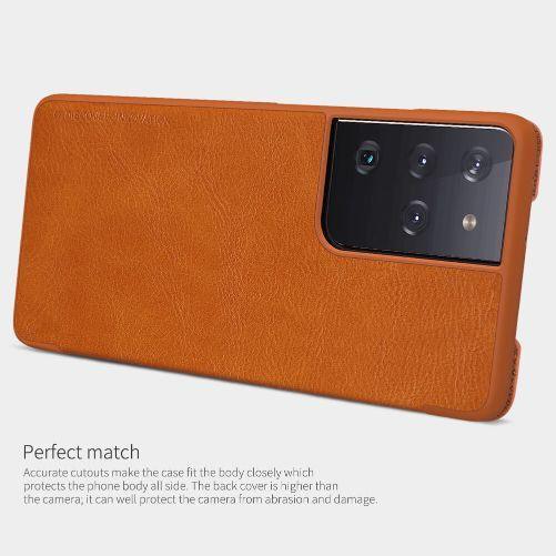 Nillkin Qin Series Leather Case Samsung S21 Ultra - Three