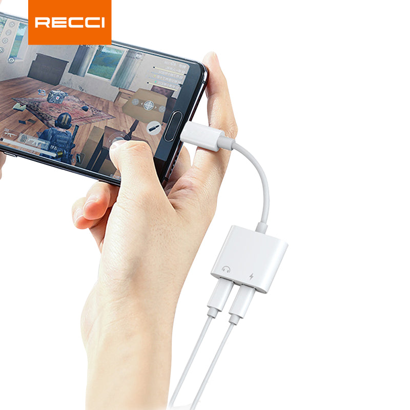 Recci Converter 2 in 1 Type-C To Type-C RDS-A09