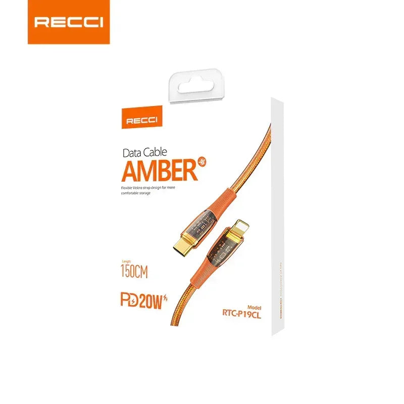 Recci Type-c to Lightning Data cable RTC-P19CL - Three