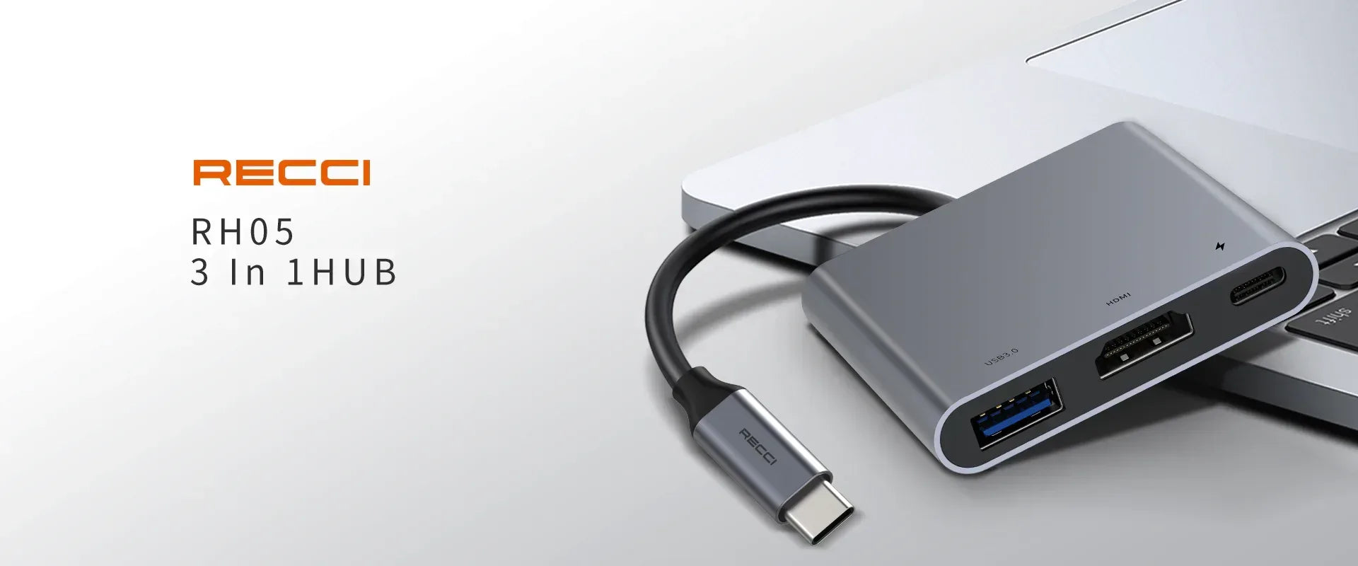 Recci Hub 3 in 1 PD-100W RHO5 - Three