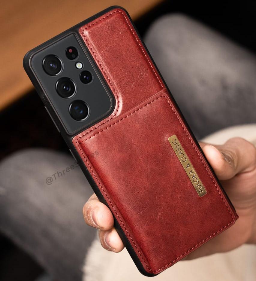 Puloka Detachable Card Clip Case Samsung S21 Ultra - Three