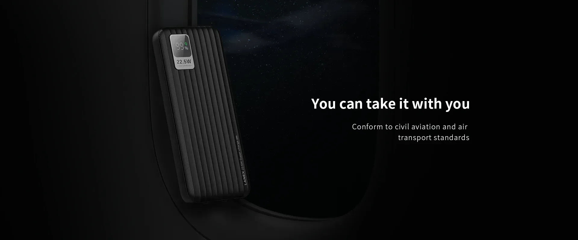 Lanex Fast Charging Power Bank 10000 N8 - Three