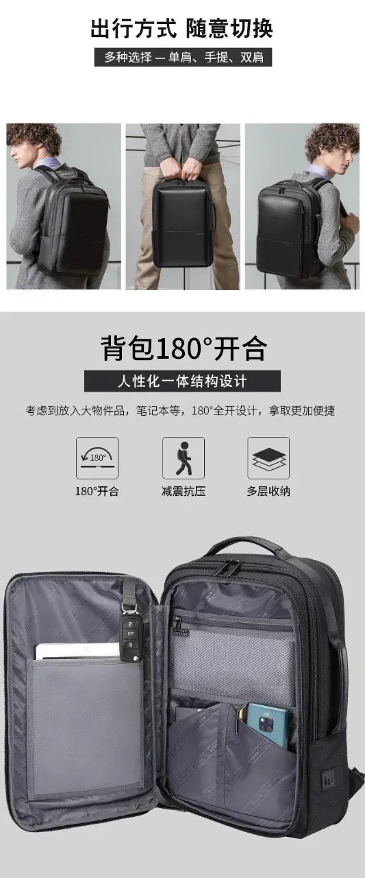 BANGE Leather Professional WaterProof BackPack 019 - Three