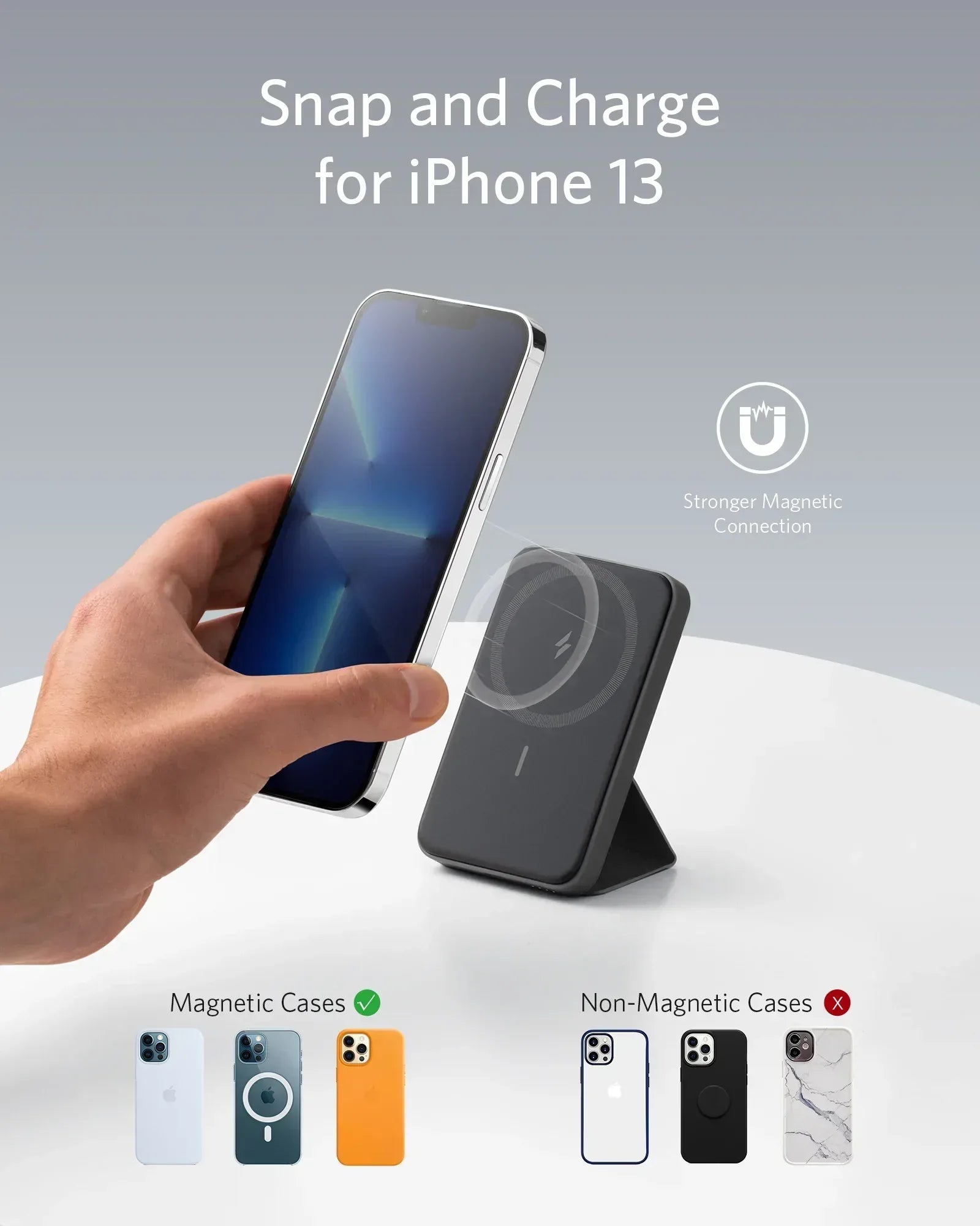Anker 622 Magnetic Battery (MagGo) | Snap. Charge. Chill. - Three