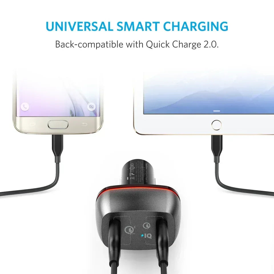 Anker PowerDrive 2 USB Car Charger - Three