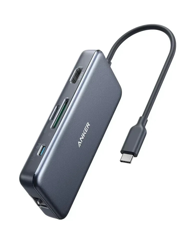 Anker PowerExpand+ 7-in-1 USB-C PD Ethernet Converter - Three