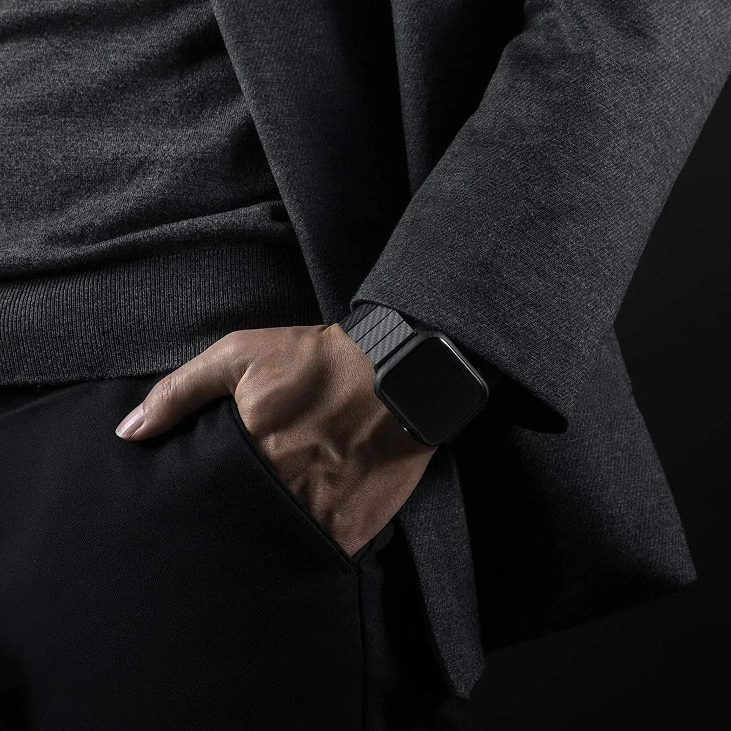 Coteetci Carbon Fiber Watch Band - Three