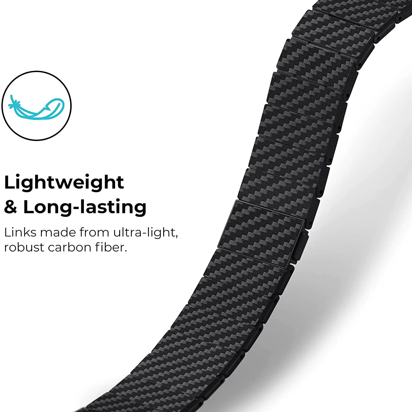 Coteetci Carbon Fiber Watch Band