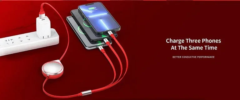 Recci 3 in 1 Data Cable RTC-T13 - Three