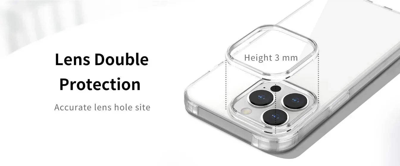 Recci Clear Crystal Case iPhone 13 Pro Max - Three