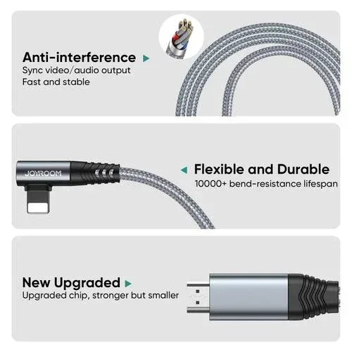 JOYROOM Lightning HDMI 4K Adapter Cable - Three